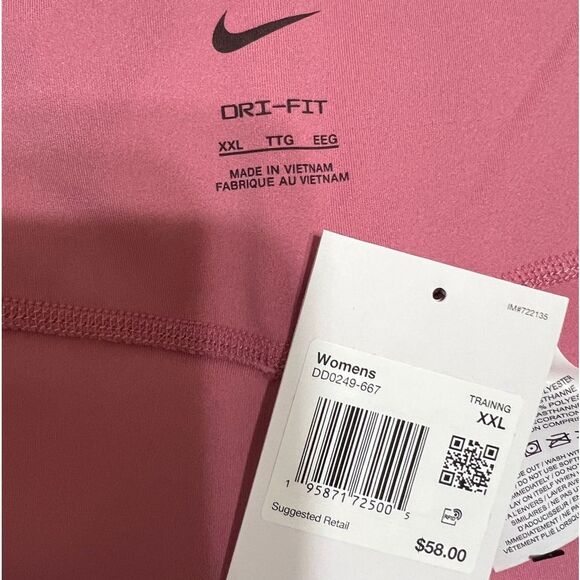 NWT Nike One Mid-Rise 7/8 Leggings Pink - Picture 7 of 12